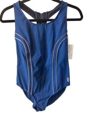 FP Movement by Free People Blue Girls' One-Piece Swimsuit with Contrast Piping